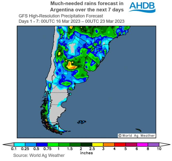 Argentina weather 16 03 2023